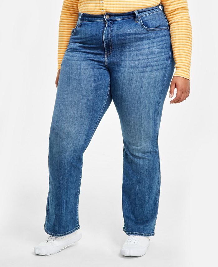 Levi's Plus Size 726 High-Rise Flare-Leg Jeans & Reviews - Jeans - Plus  Sizes - Macy's