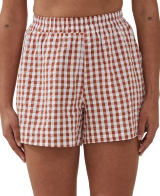 COTTON ON - Juniors' Relaxed Cotton Beach Shorts Cover-Up