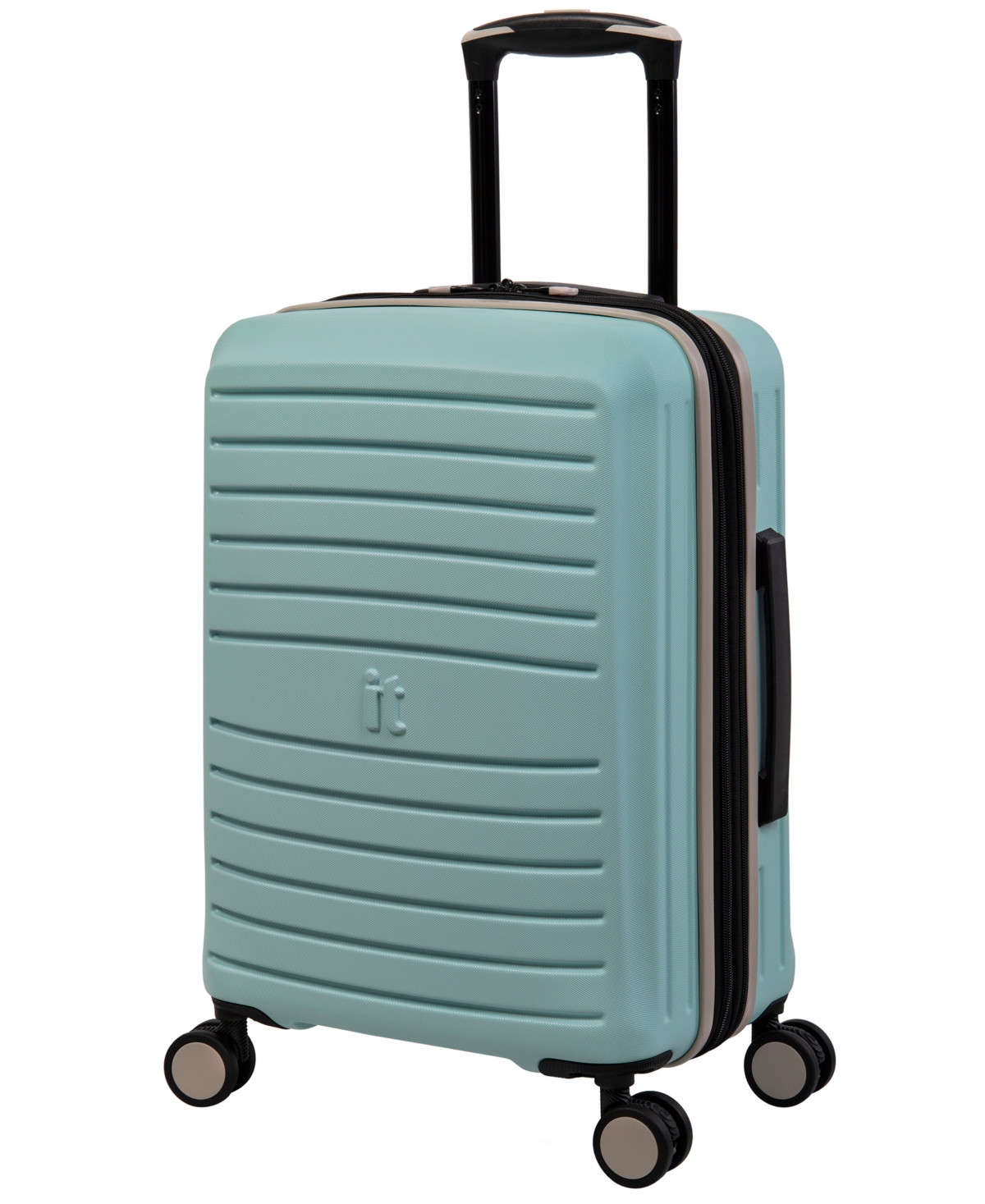 It Luggage 19" Hardside 8-wheel Expandable Spinner Carry-on Luggage In Mint Eggshell