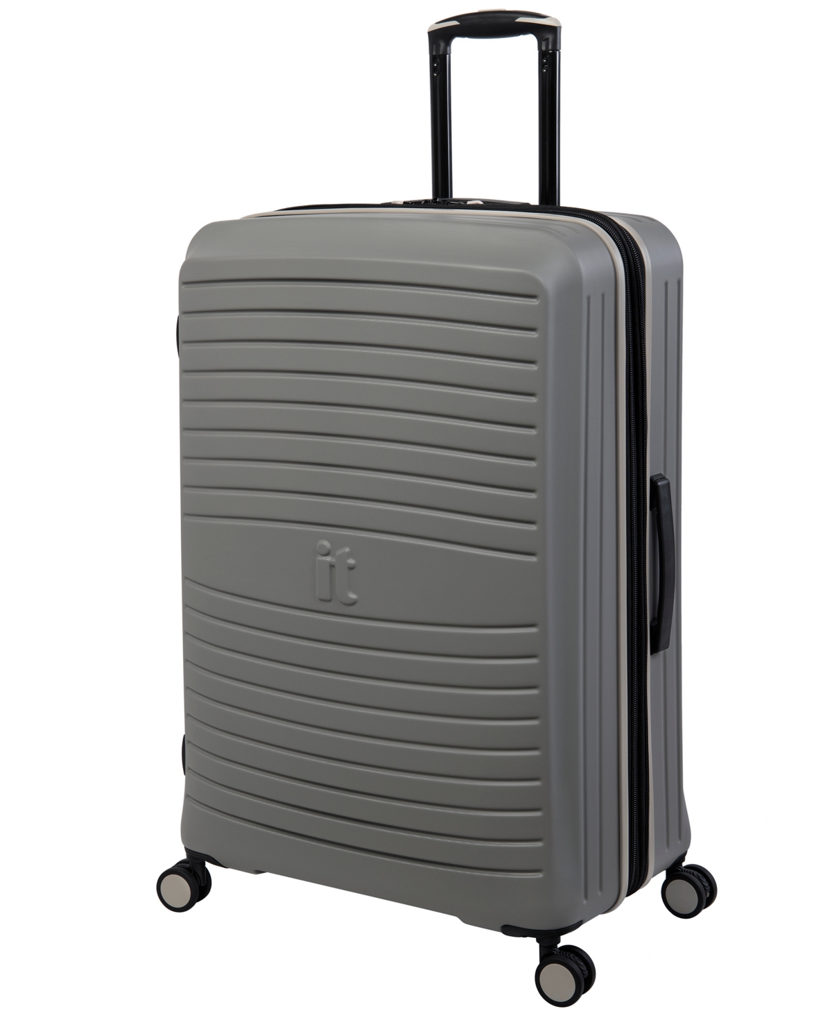 It Luggage 19" Hardside 8-wheel Expandable Spinner Carry-on Luggage In Grayskin