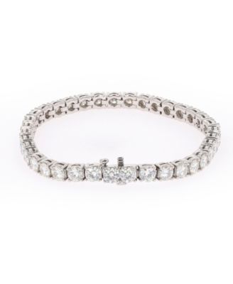 Moissanite Tennis Bracelet (12 1/5 ct. t.w. Diamond Equivalent) in Sterling Silver