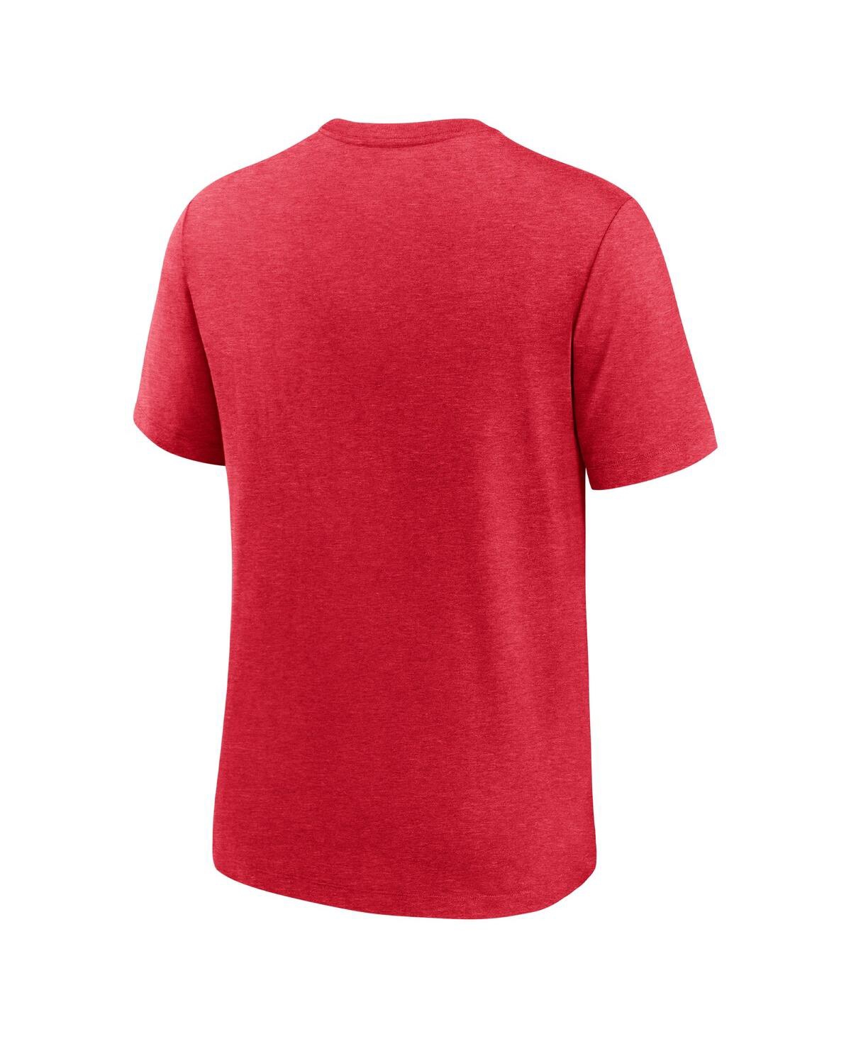 Men's Nike HeatherSan Francisco 49ers Local Tri-Blend T-shirt - Scarlet