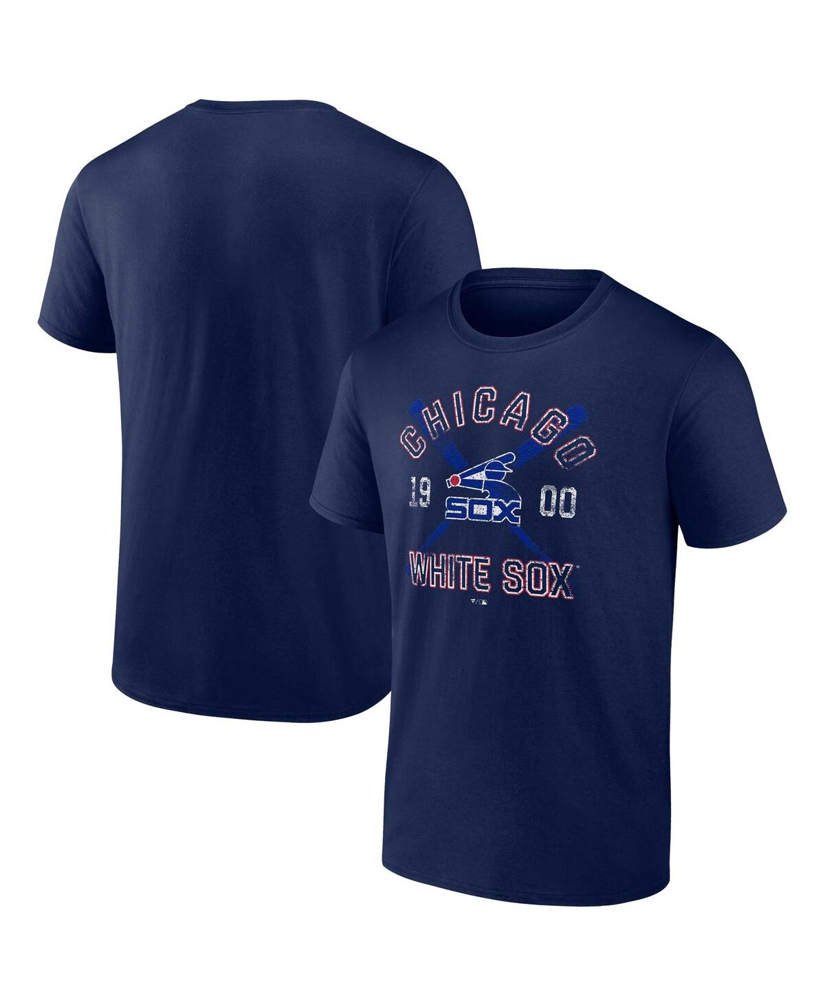Shop Fanatics Men's  Navy Chicago White Sox Second Wind T-shirt