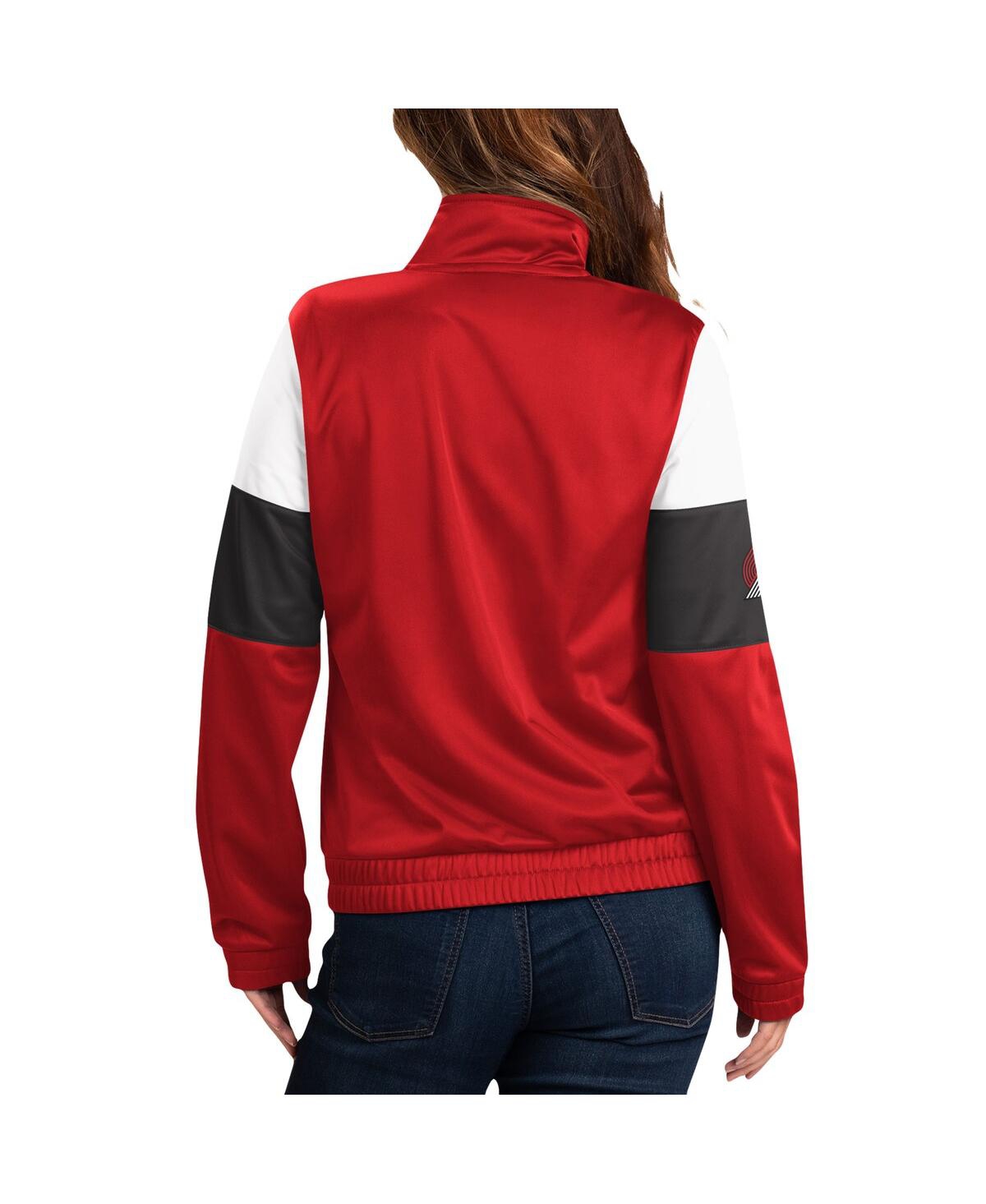 Shop G-iii 4her By Carl Banks Women's  Red Portland Trail Blazers Change Up Full-zip Track Jacket