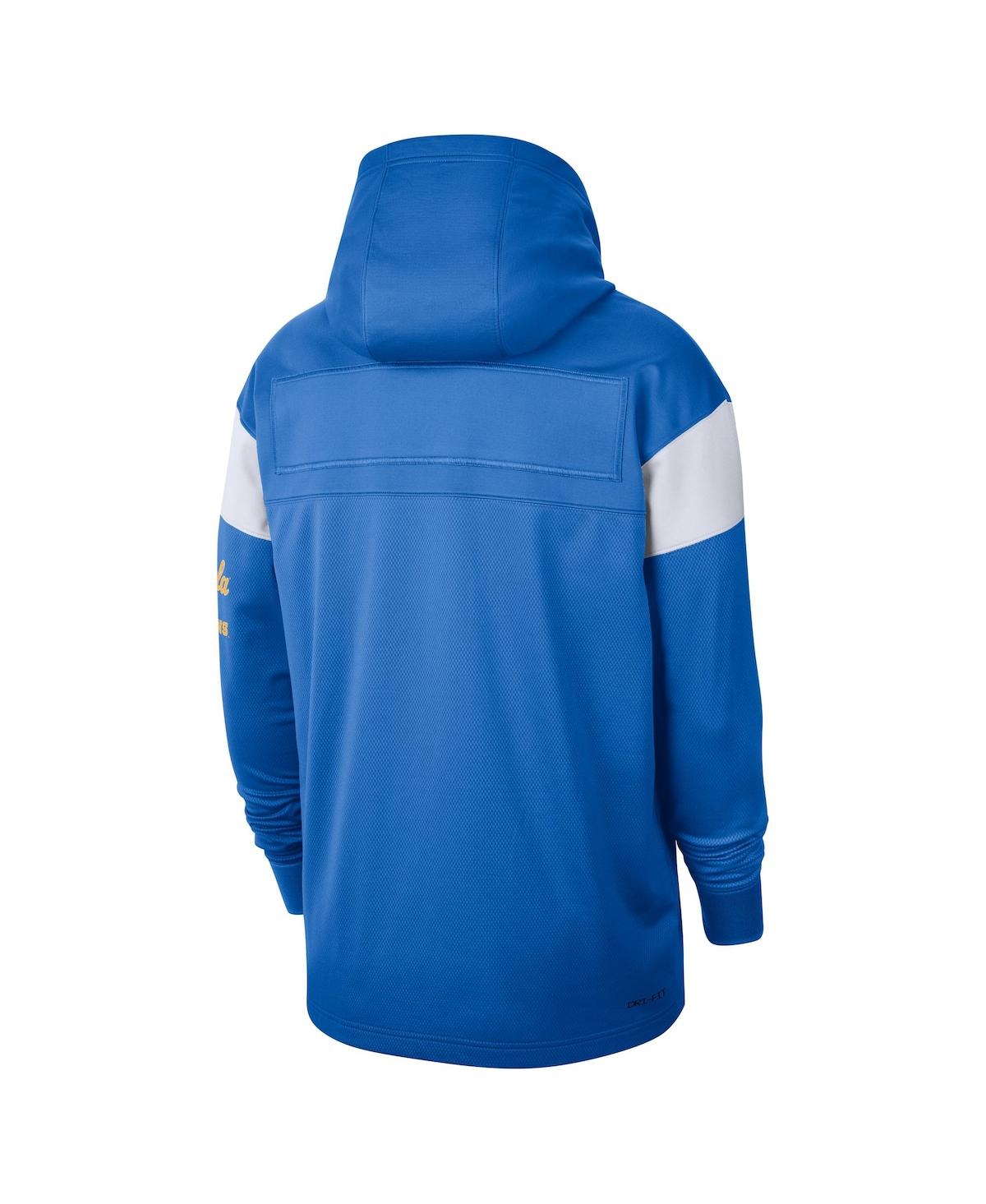 Shop Nike Men's  Blue Ucla Bruins Jersey Performance Pullover Hoodie