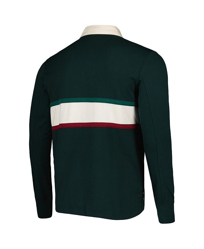 adidas Men's Green Mexico National Team Lifestyler Long Sleeve Polo