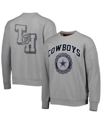 Men's Heather Gray Dallas Cowboys Ronald Crew Sweatshirt