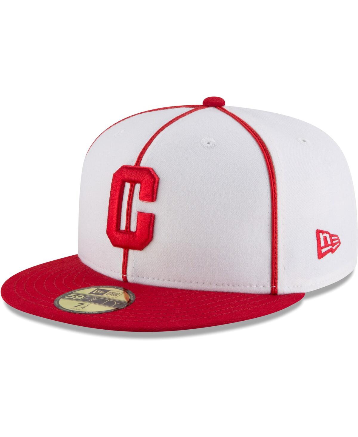 New Era White/red Pittsburgh Crawfords Cooperstown Collection Turn Back The Clock 59fifty Fitted Hat In White,red