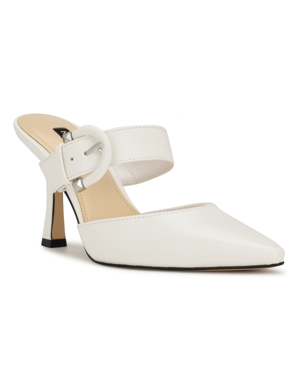 Women's Sanra Slip-on Heeled Mules - White