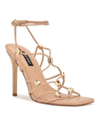 Women's Tenor Ankle Wrap Heeled Dress Sandals