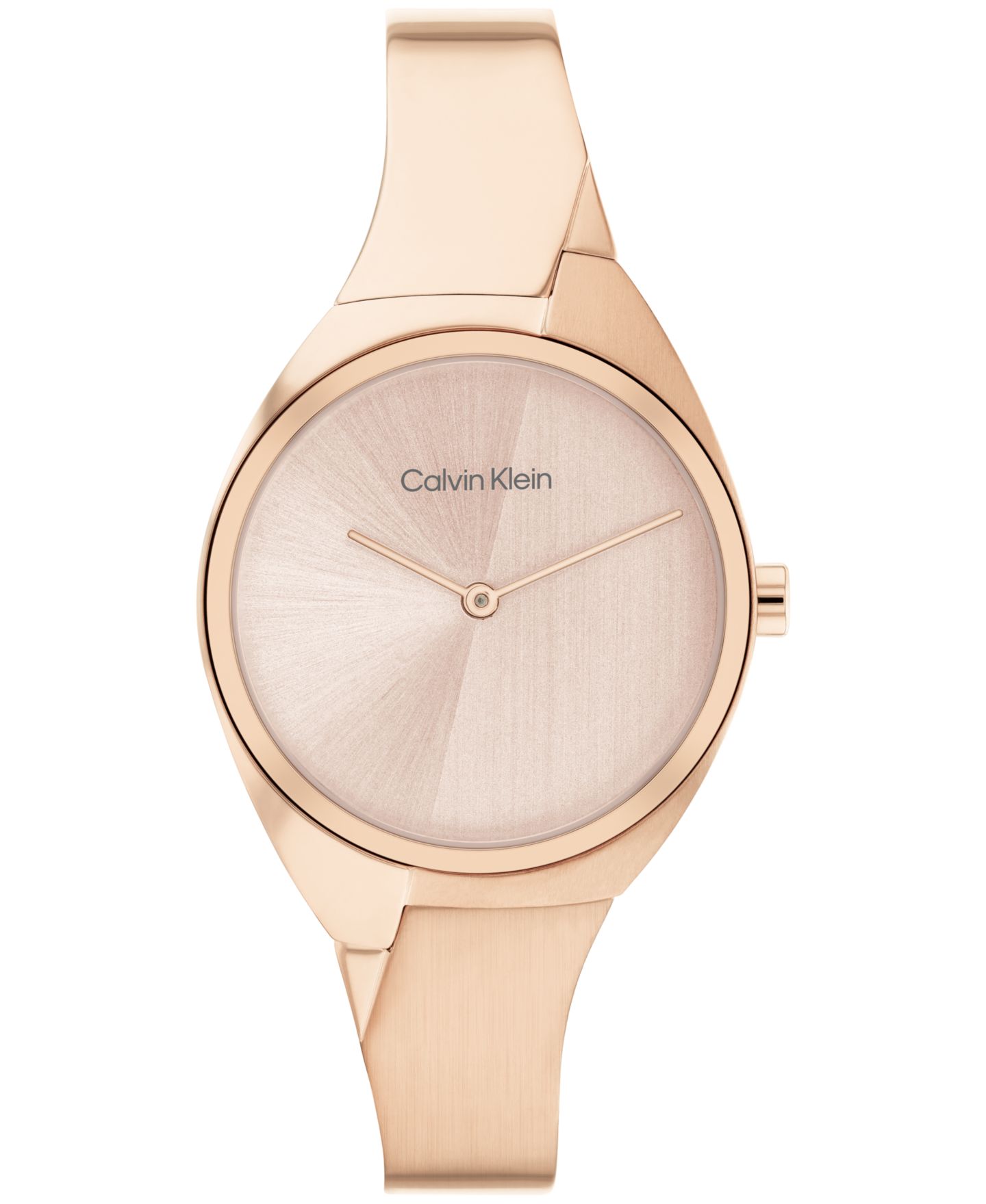 Женские часы Calvin Klein 2-Hand Carnation Gold-Tone Stainless Steel Bangle Bracelet Watch 30mm — фото 1