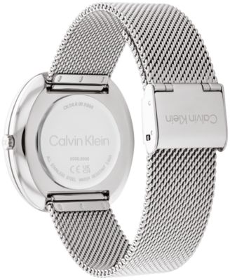 Women's 2-Hand Silver-Tone Stainless Steel Mesh Bracelet Watch 36mm