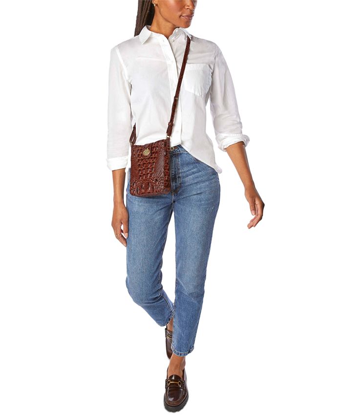 Brahmin Marley Bungalow Embossed Straw Crossbody Macy's