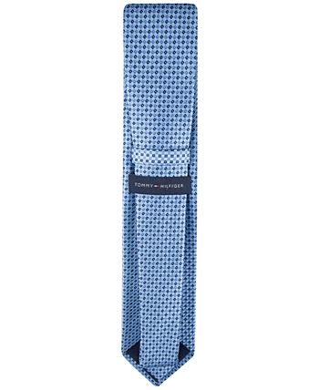 Tommy Hilfiger Men's Linen Dot Tie Yellow Size Regular