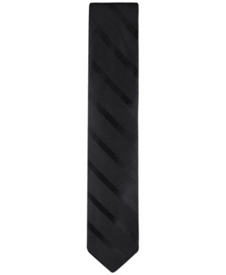 Men's Solid Textured Stripe Tie