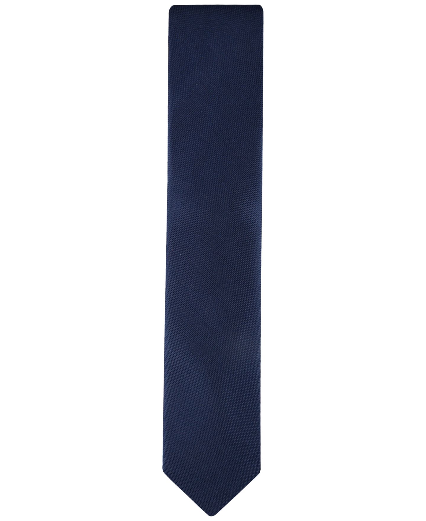Мужской однотонный галстук Tommy Hilfiger Oxford, цвет: Тёмно-синий — фото 3