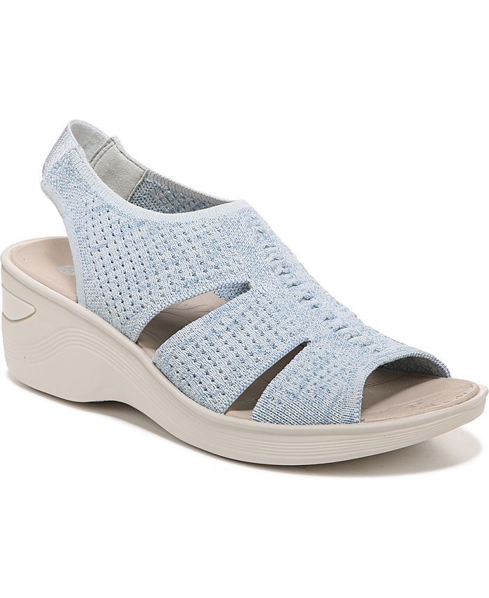 Bzees Double Up Washable Wedge Slingbacks - Macy's