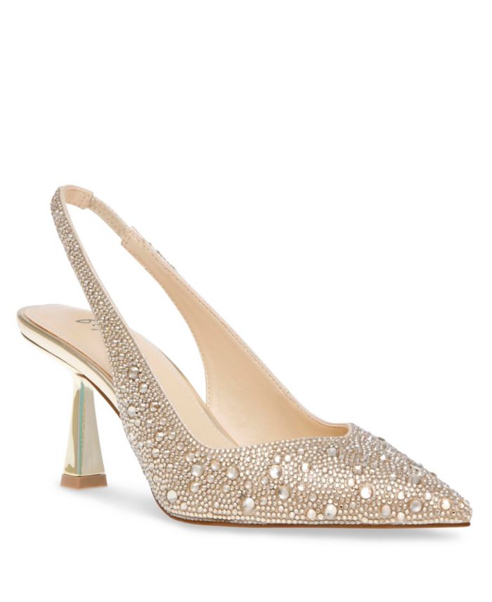 Betsey Johnson Womens Clark Slingback Evening Pumps