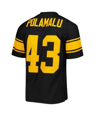 Men's Troy Polamalu Black Pittsburgh Steelers Alternate 2008 Legacy Replica Jersey
