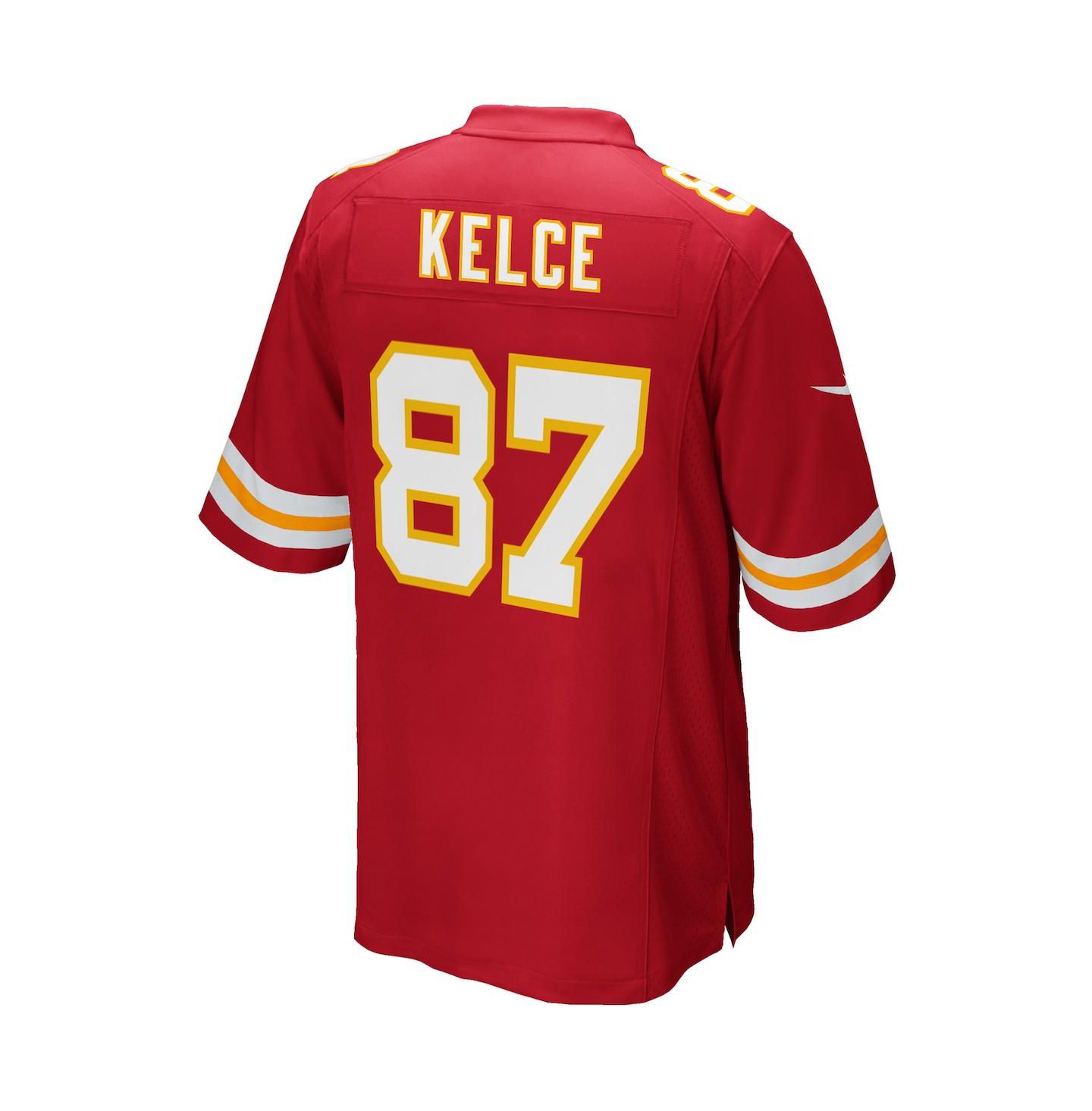 Мужской топ Nike Travis Kelce Kansas City Chiefs Game Jersey, цвет: Белый — фото 6