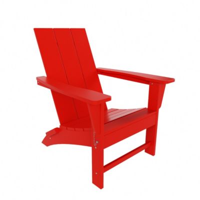 Modern Outdoor Folding Adirondack Chair (Set of 2)