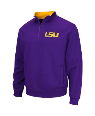 Men's Purple LSU Tigers Big and Tall Tortugas Quarter-Zip Jacket