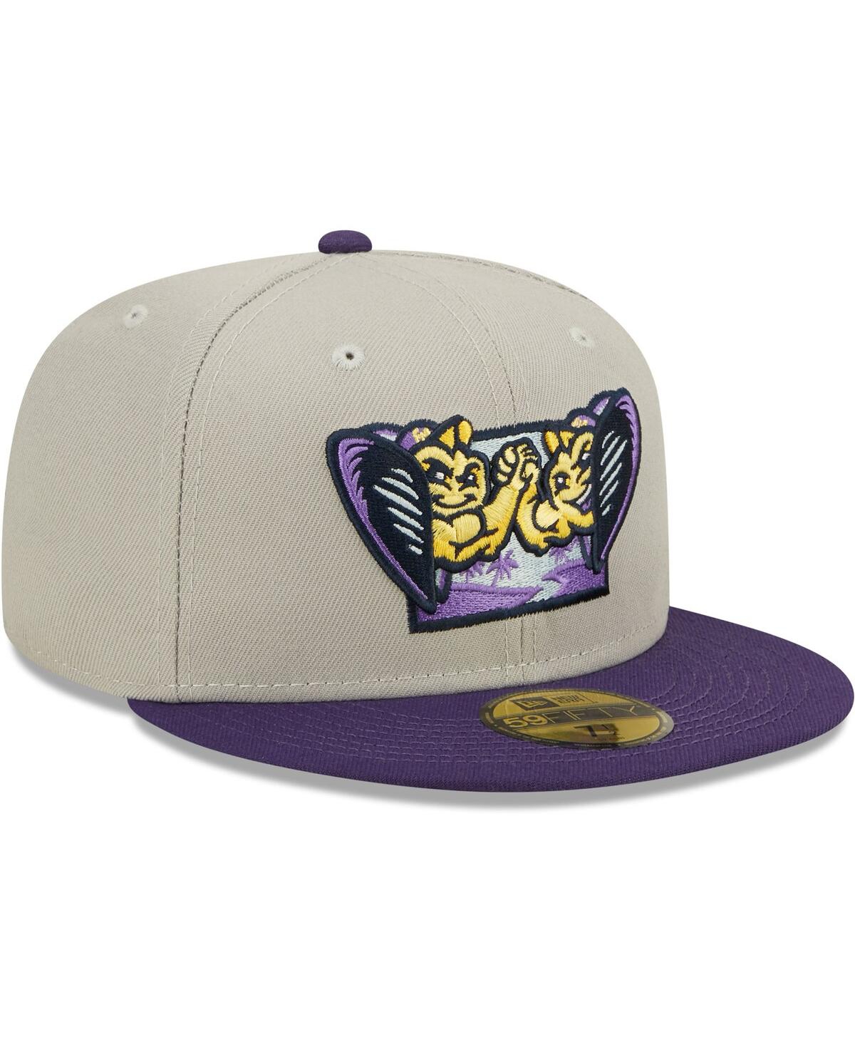 Men's New EraFort Myers Mighty Mussels Authentic Collection Team Alternate 59FIFTY Fitted Hat - Gray