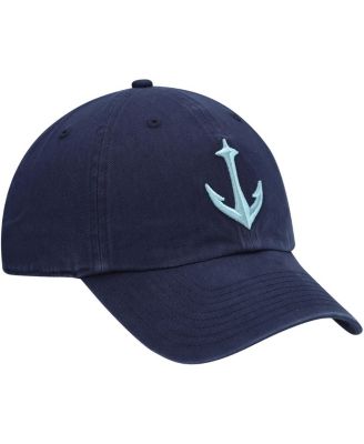 Men's Deep Sea Blue Seattle Kraken Clean Up Adjustable Hat