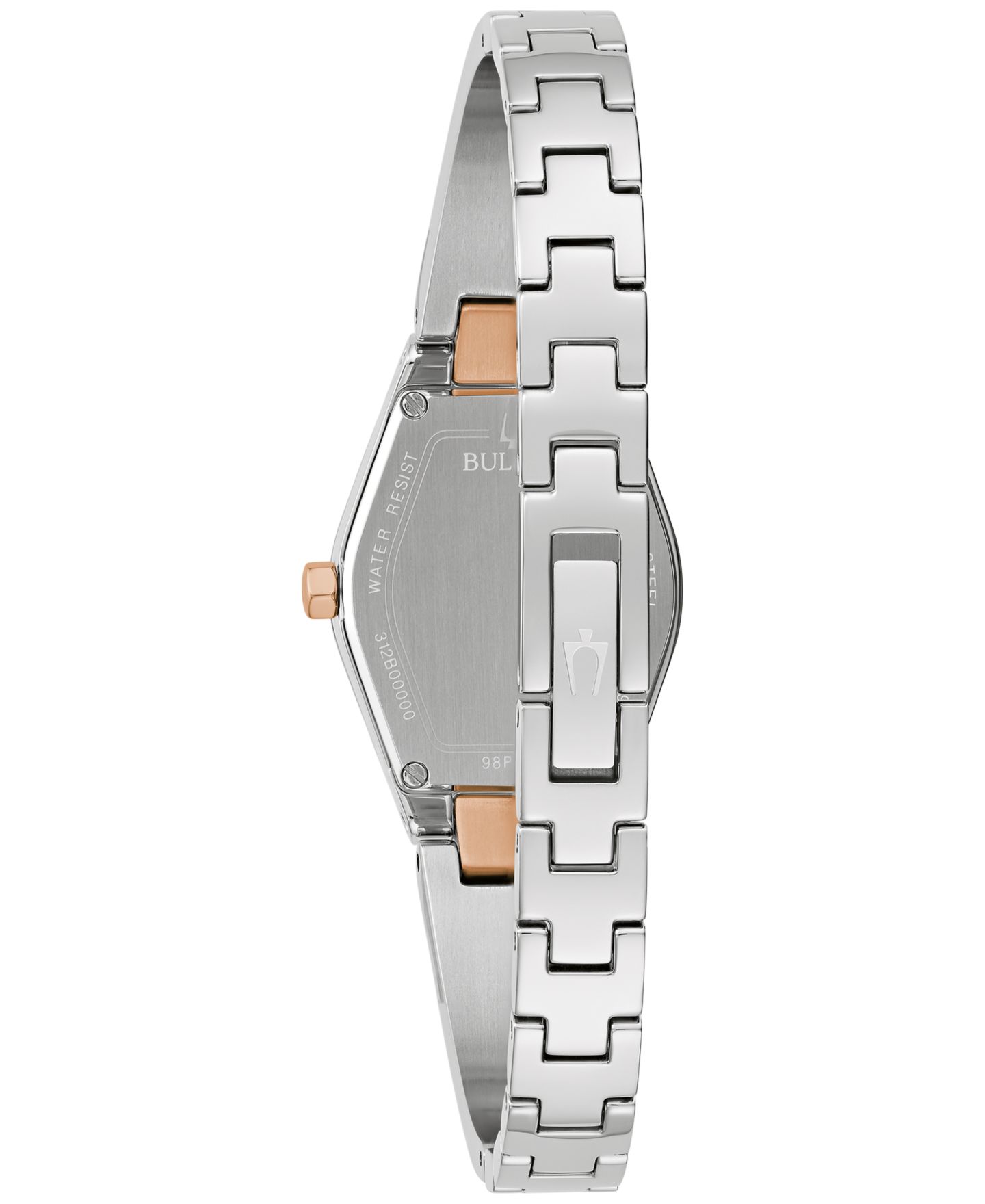 Женские часы Bulova Modern Gemini Diamond Accent Stainless Steel Bangle Bracelet Watch 23mm — фото 3