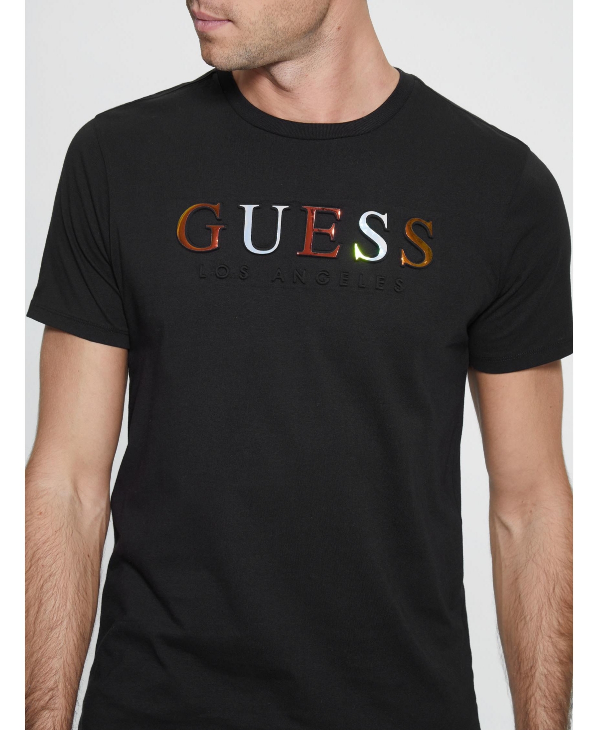 Guess Men's Embossed Logo Short Sleeves T-shirt
