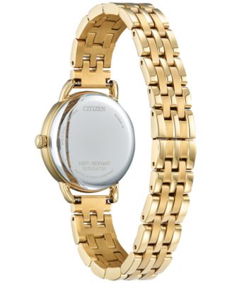 Eco-Drive Women's Gold-Tone Stainless Steel Bracelet Watch 29mm
