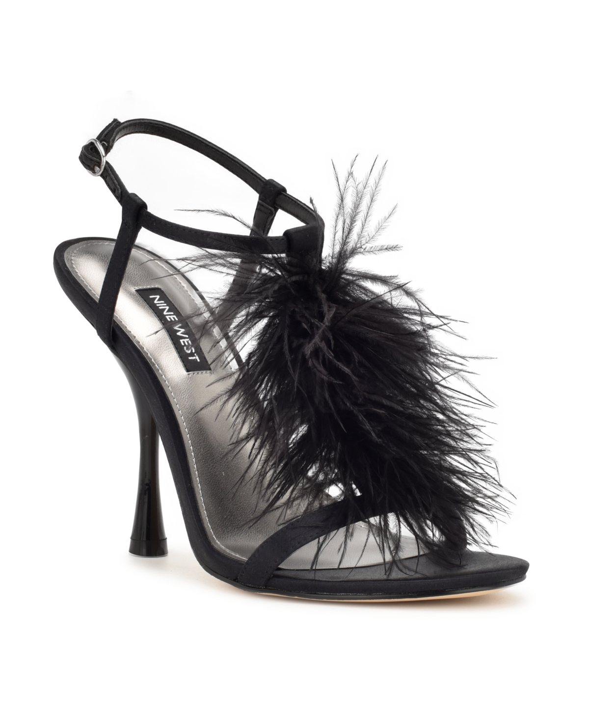 Nine West Women's Million Ankle Strap Heeled Dress Sandals In Black