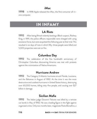 Back in the Day Trivia for Seniors: Facts and Trivia from History and Pop Culture to Keep Your Mind Sharp and Boost Your Memory by Andrew Thompson