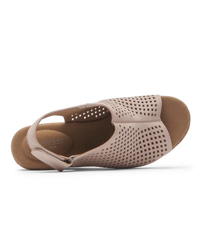 women's briah perforated slingback wedges