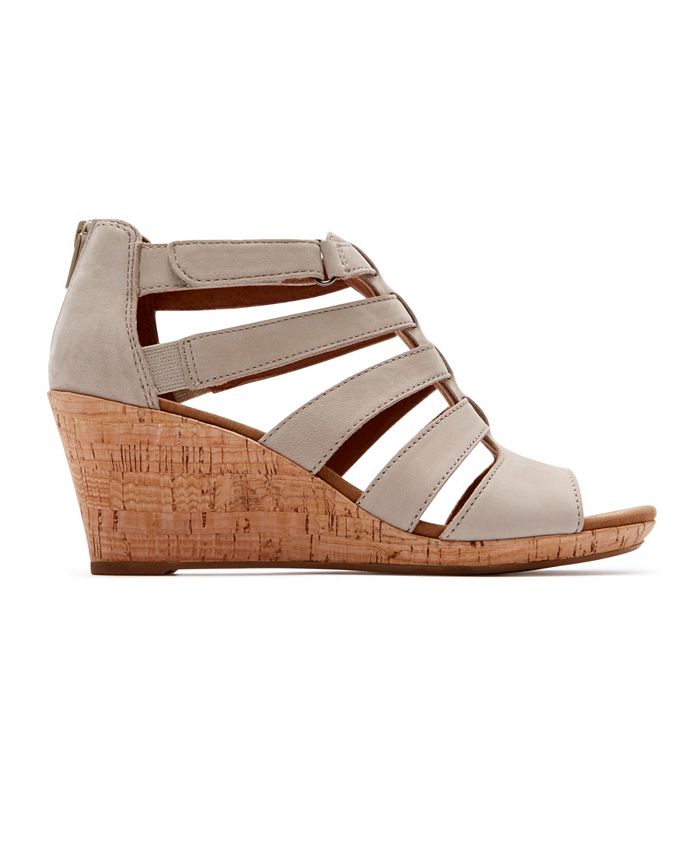 rockport briah gladiator wedge sandal