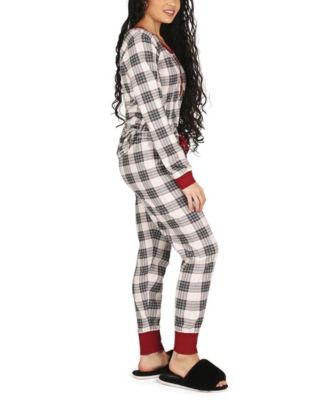 Women's Plaid Matching Pajama 2 Piece Set