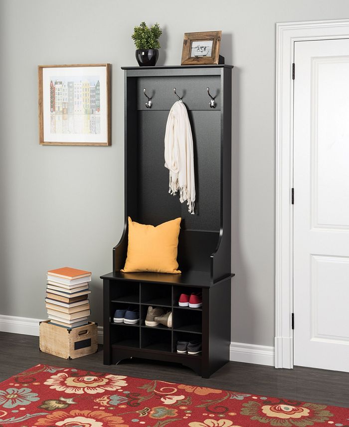Prepac Narrow Hall Tree with 9 Shoe Cubbies Macy's