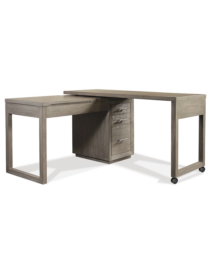 Furniture Prelude 56" Wood Swivel Lift Top Lshaped Desk Macy's