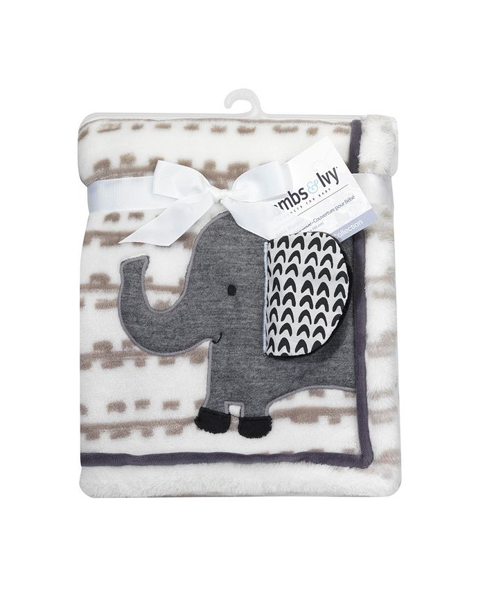 Lambs & Ivy Urban Jungle Gray Elephant Baby Blanket Macy's