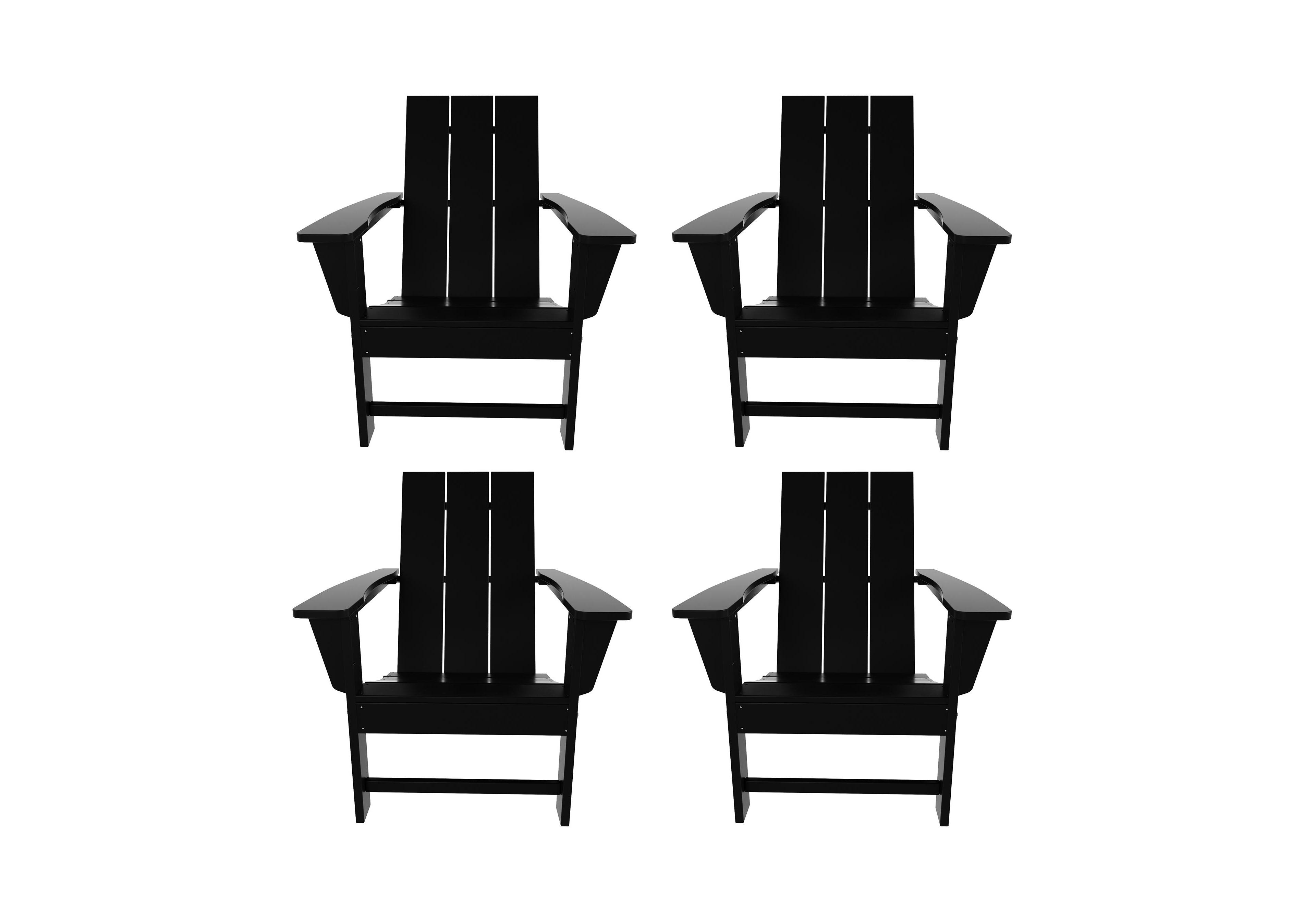 WestinTrends Modern Outdoor Folding Adirondack Chair (Set of 4)