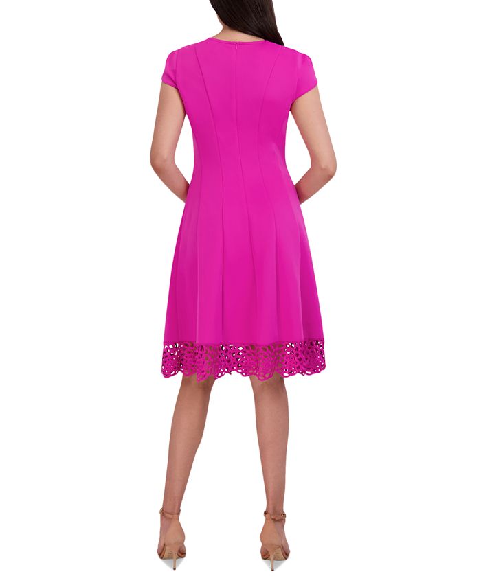 Donna Ricco Women's Round-Neck Sleeveless Fit & Flare Dress - Macy's