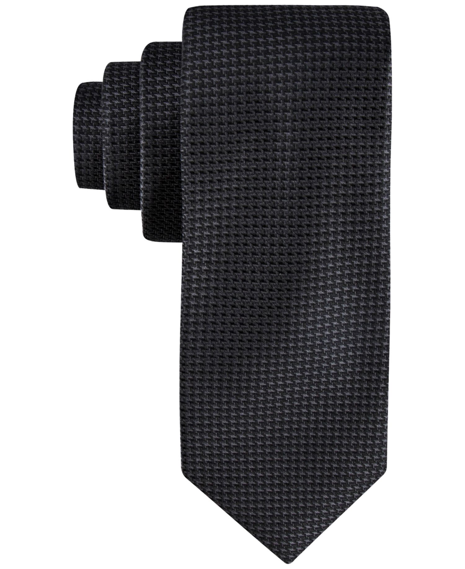 Men's Indigo Houndstooth Tie