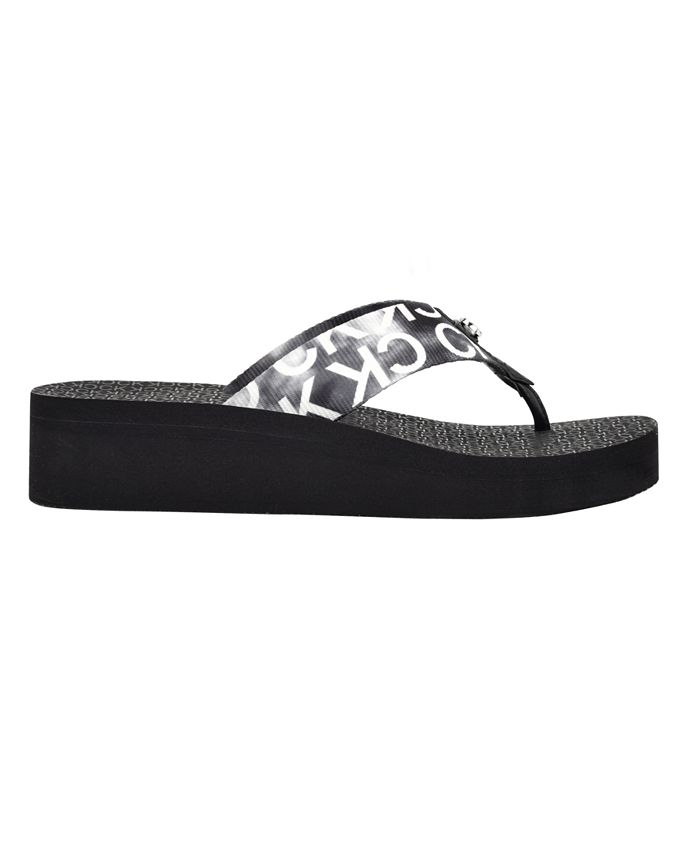 Calvin Klein Women's Meena Beach SlipOn Wedge Flip Flops & Reviews