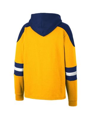 Men's West Virginia Mountaineers Lace-Up 4.0 Pullover Hoodie