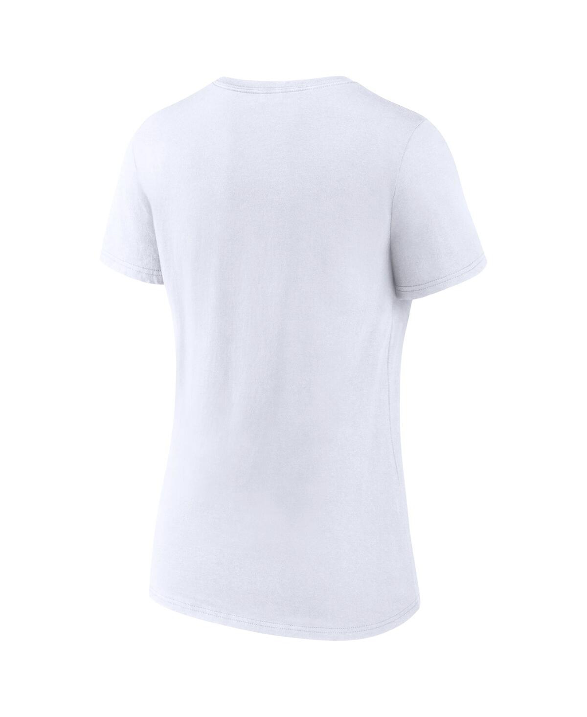 Women's FanaticsColorado Avalanche 2022 Stanley Cup Champions Saucer Pass V-Neck T-shirt - White
