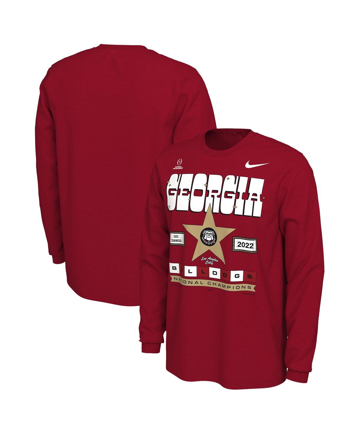Men's NikeGeorgia Bulldogs College Football Playoff 2022 National Champions Celebration Long Sleeve T-shirt - Red