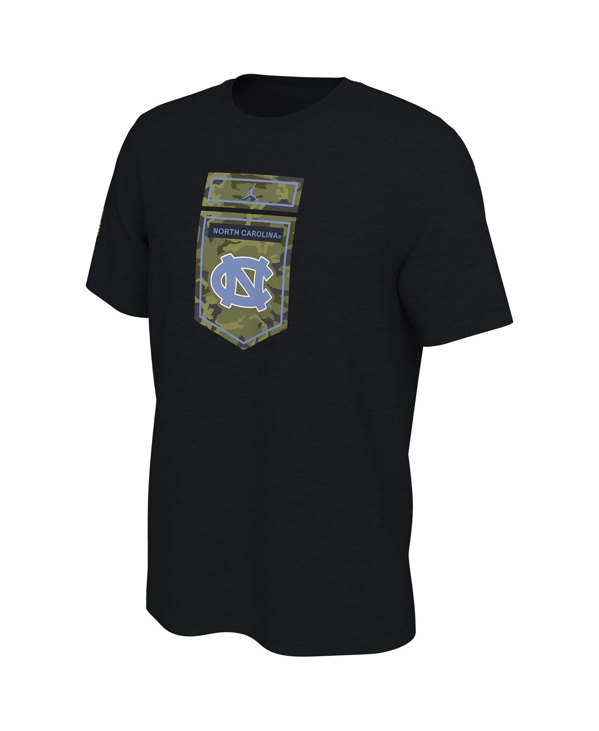 Shop Jordan Men's  Black North Carolina Tar Heels Veterans Camo T-shirt