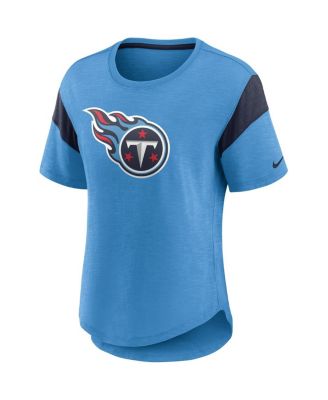 Women's Light Blue Tennessee Titans Primary Logo Fashion Top
