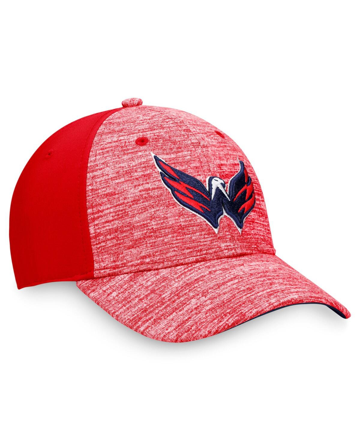 Shop Fanatics Men's  Red Washington Capitals Defender Flex Hat