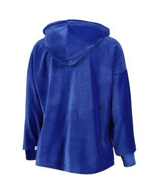 Women's Royal Los Angeles Dodgers End Line Pullover Hoodie